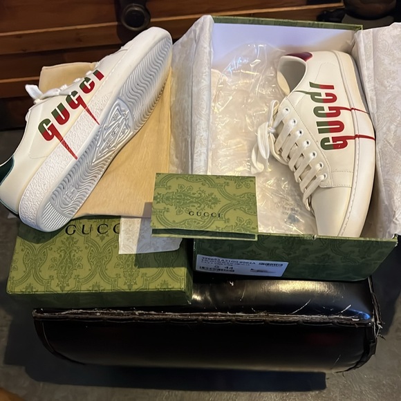 GUCCI ACE GUCCI BLADES SIZE 44 EURO SIZE 10 US - Picture 2 of 12